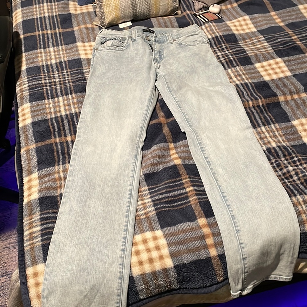 Light blue baggy true religion jeans